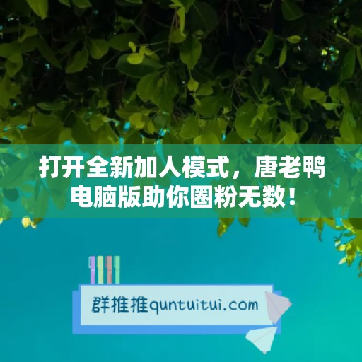 打开全新加人模式，唐老鸭电脑版助你圈粉无数！