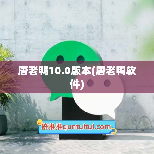 唐老鸭10.0版本(唐老鸭软件)