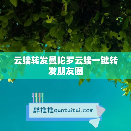 云端转发曼陀罗云端一键转发朋友圈