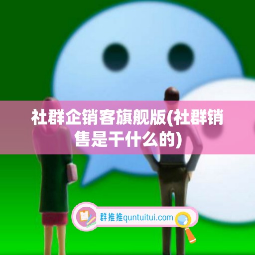 社群企销客旗舰版(社群销售是干什么的)