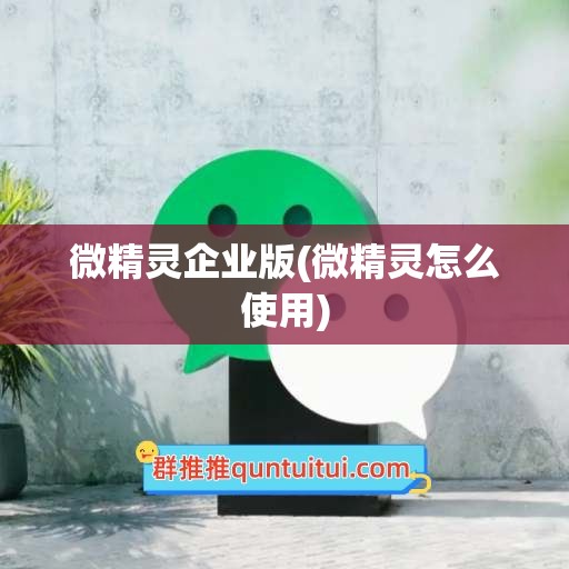 微精灵企业版(微精灵怎么使用)