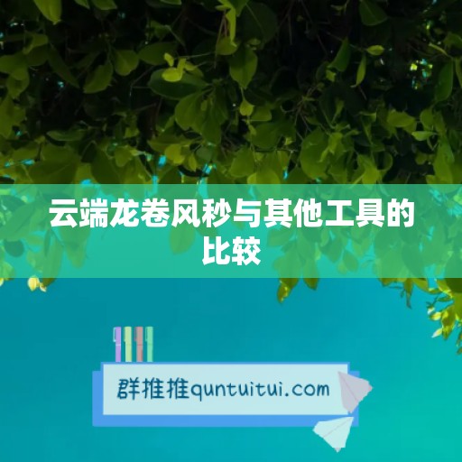 云端龙卷风秒与其他工具的比较