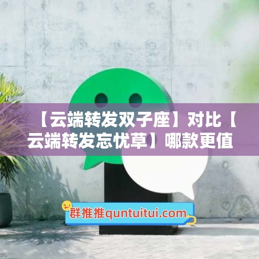 【云端转发双子座】对比【云端转发忘忧草】哪款更值得选择