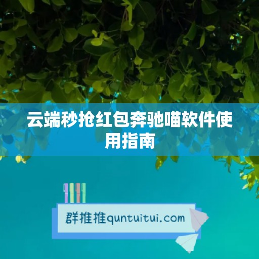 云端秒抢红包奔驰喵软件使用指南