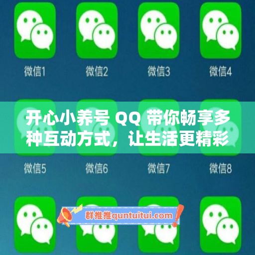 开心小养号 QQ 带你畅享多种互动方式，让生活更精彩