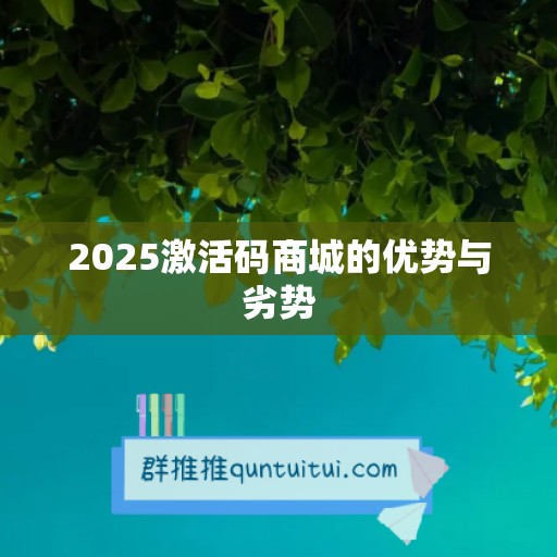 2025激活码商城的优势与劣势