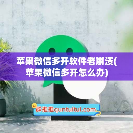 苹果微信多开软件老崩溃(苹果微信多开怎么办)