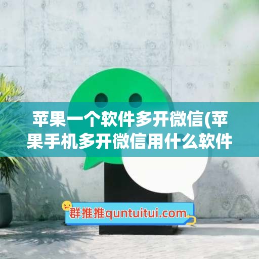 苹果一个软件多开微信(苹果手机多开微信用什么软件)