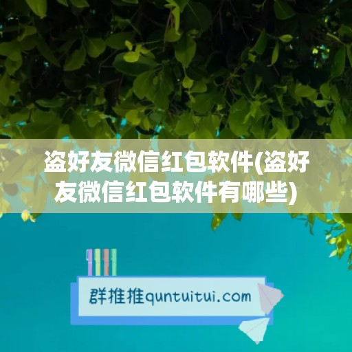 盗好友微信红包软件(盗好友微信红包软件有哪些)