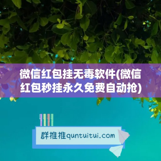 微信红包挂无毒软件(微信红包秒挂永久免费自动抢)