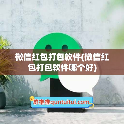 微信红包打包软件(微信红包打包软件哪个好)