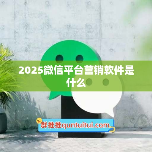 2025微信平台营销软件是什么