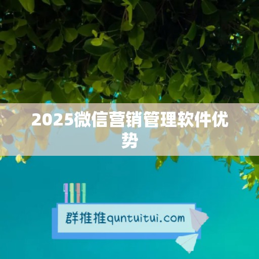 2025微信营销管理软件优势