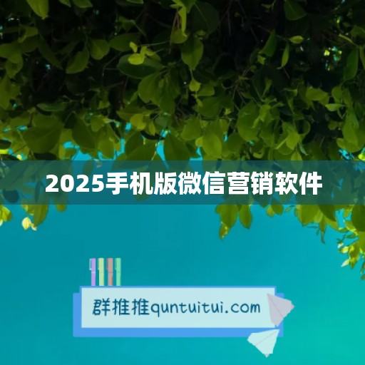 2025手机版微信营销软件