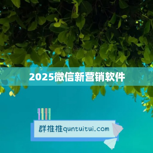 2025微信新营销软件