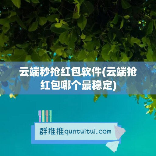 云端秒抢红包软件(云端抢红包哪个最稳定)