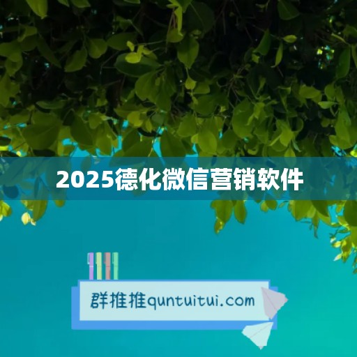 2025德化微信营销软件