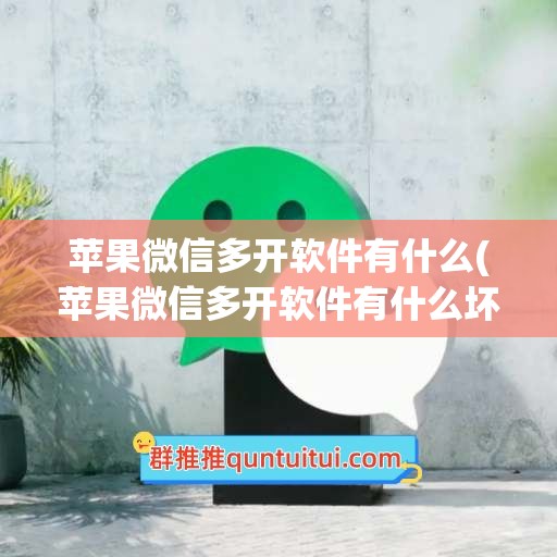 苹果微信多开软件有什么(苹果微信多开软件有什么坏处)