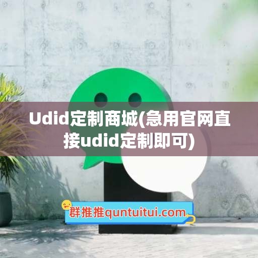 Udid定制商城(急用官网直接udid定制即可)