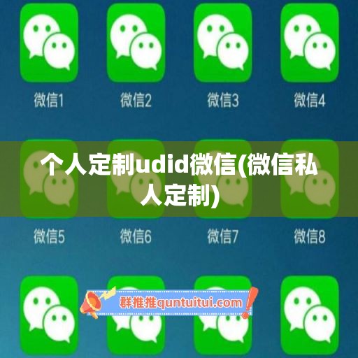 个人定制udid微信(微信私人定制)