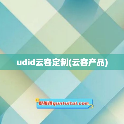 udid云客定制(云客产品)