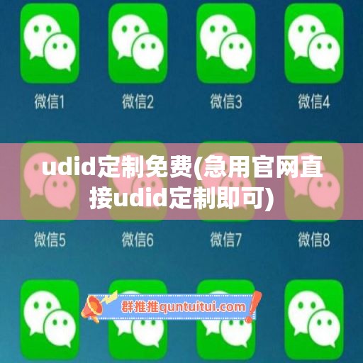 udid定制免费(急用官网直接udid定制即可)