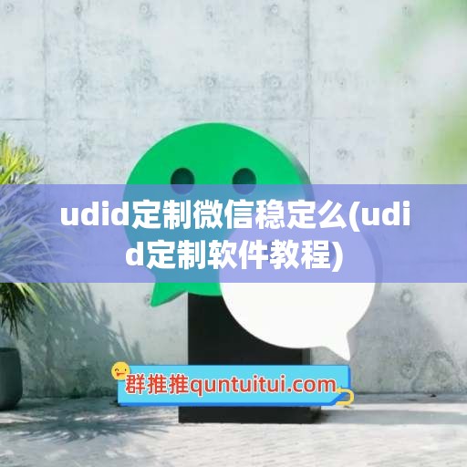 udid定制微信稳定么(udid定制软件教程)