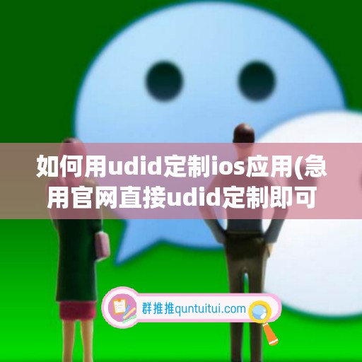 如何用udid定制ios应用(急用官网直接udid定制即可)