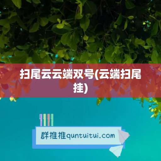 扫尾云云端双号(云端扫尾挂)