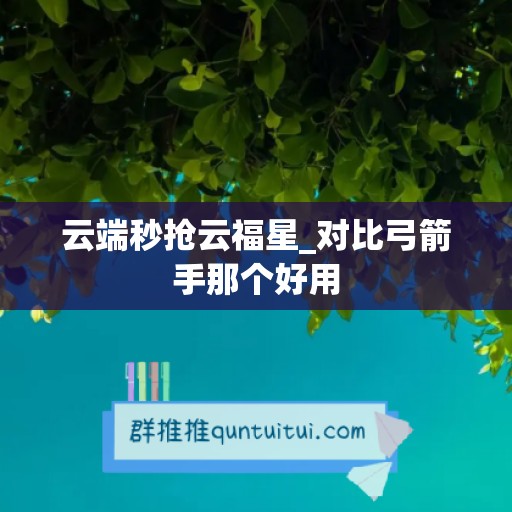 云端秒抢云福星_对比弓箭手那个好用