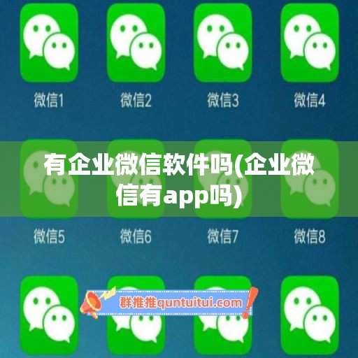 有企业微信软件吗(企业微信有app吗)