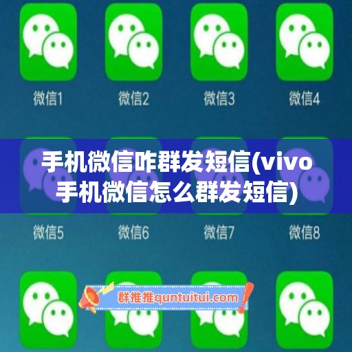 手机微信咋群发短信(vivo手机微信怎么群发短信)