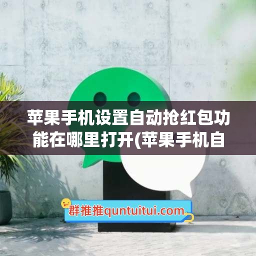 苹果手机设置自动抢红包功能在哪里打开(苹果手机自动抢红包怎么设置)