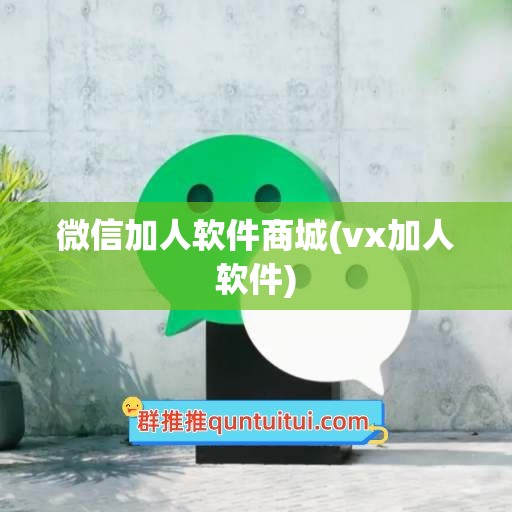 微信加人软件商城(vx加人软件)