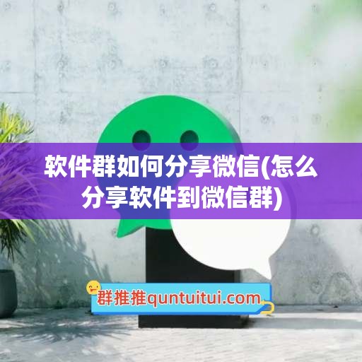 软件群如何分享微信(怎么分享软件到微信群)