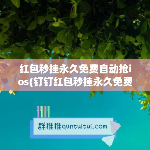 红包秒挂永久免费自动抢ios(钉钉红包秒挂永久免费自动抢)