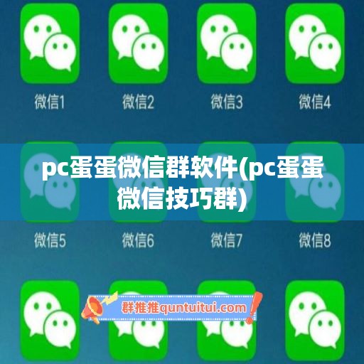 pc蛋蛋微信群软件(pc蛋蛋微信技巧群)