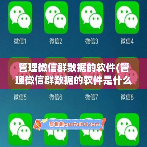 管理微信群数据的软件(管理微信群数据的软件是什么)