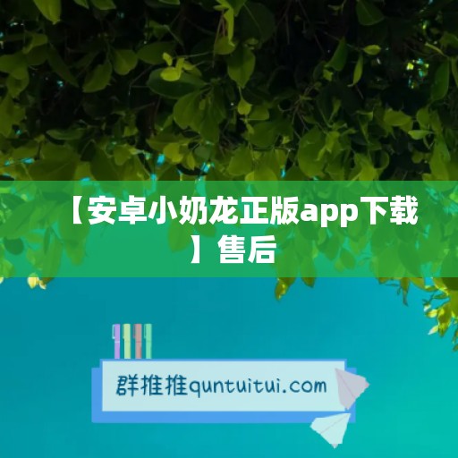 【安卓小奶龙正版app下载】售后