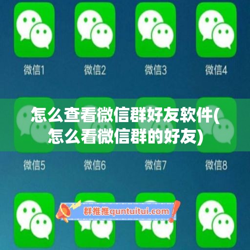 怎么查看微信群好友软件(怎么看微信群的好友)