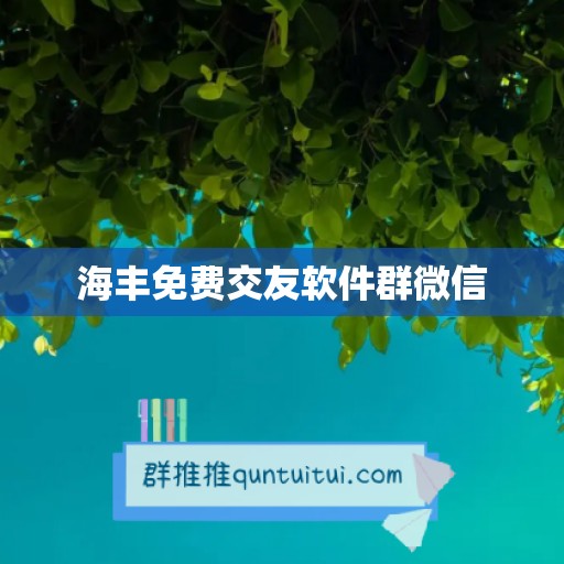 海丰免费交友软件群微信