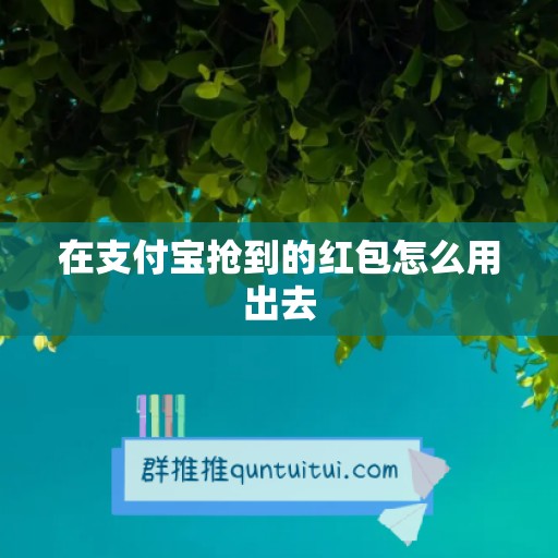 在支付宝抢到的红包怎么用出去