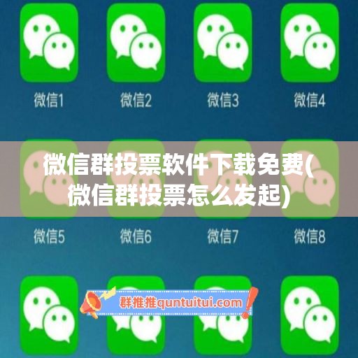 微信群投票软件下载免费(微信群投票怎么发起)