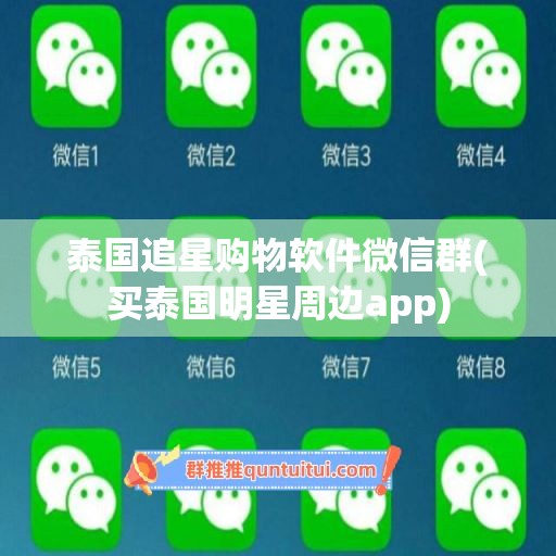 泰国追星购物软件微信群(买泰国明星周边app)