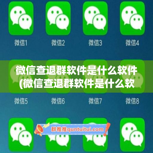 微信查退群软件是什么软件(微信查退群软件是什么软件呀)