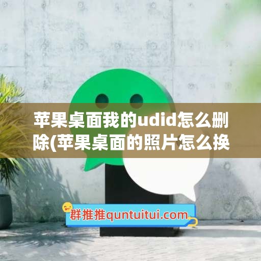 苹果桌面我的udid怎么删除(苹果桌面的照片怎么换)