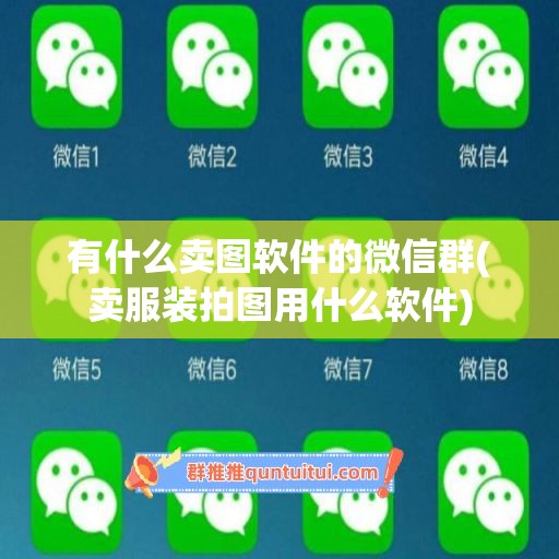 有什么卖图软件的微信群(卖服装拍图用什么软件)