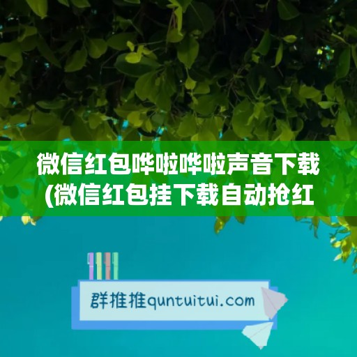 微信红包哗啦哗啦声音下载(微信红包挂下载自动抢红包)