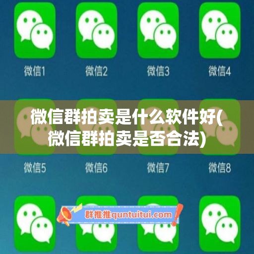 微信群拍卖是什么软件好(微信群拍卖是否合法)