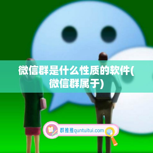 微信群是什么性质的软件(微信群属于)